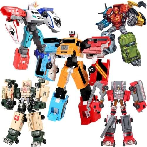 New Creative Car Body Deformation Robot Toy Action Doll Toy Boy Child Model Toy