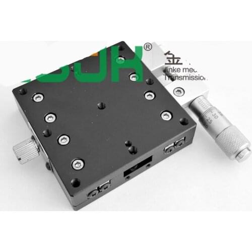 X axis 125x125 platform manual linear platform bearing adjustment sliding table LX125-L LX125-C LX125-R horizontal rail