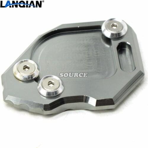 For BMW F800GS F 800 GS 2013 2014 2015 Motorcycle stand motorbike Kickstand Aluminum Side Stand Plate Enlarge caballete