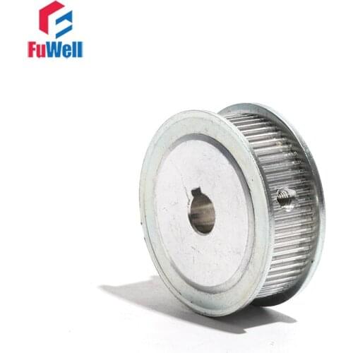 S2M-48T Timing Pulley with Keyway 7/11mm Belt Width S2M 48Teeth Synchronous Belt Pulley 8/10/12/14/15mm Bore Transmission Pulley