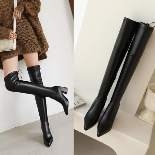 High heels over the knee boots women platform boots Ladies Winter Boots cuissardes sexy talons hauts sexy hautes