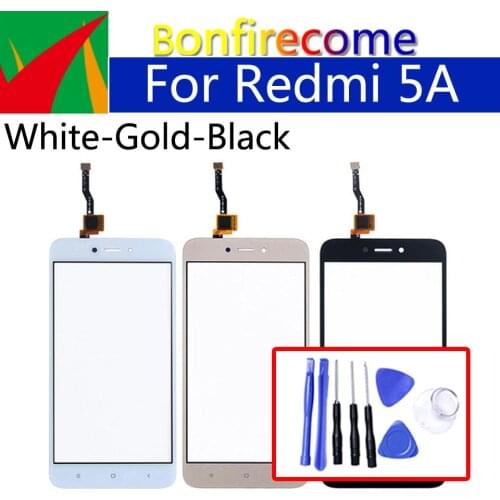 5.0" For Xiaomi Redmi 5A Redmi5A Touch Screen Panel Sensor LCD Display Glass Lens Panel Touchscreen Digitizer