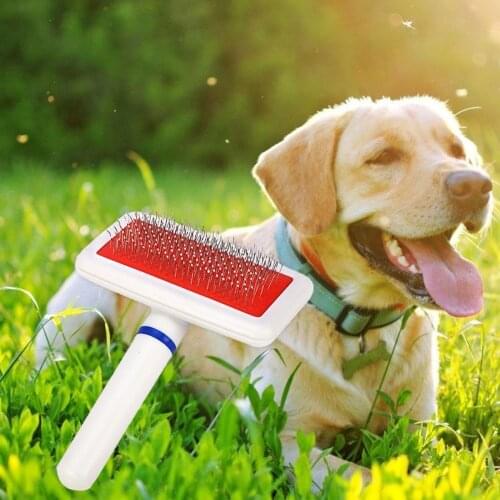 Dog Cat Needle Grooming Comb Puppy Hair Remover Brush Pets Beauty Cleaning Long and Short Hair Grooming Supplies 13.5*10cm