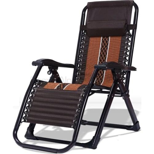 Recliner folding lunch break portable beach chair lunch break chair balcony multifunctional nap chair