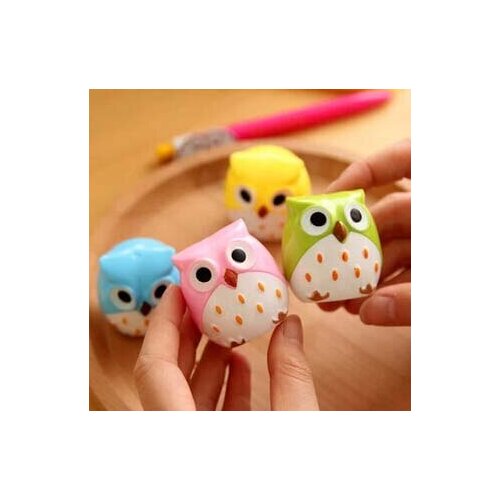 2pc/lot The double hole owel pencil sharpener / pencil cutter / creative student supplies/school& office supplier