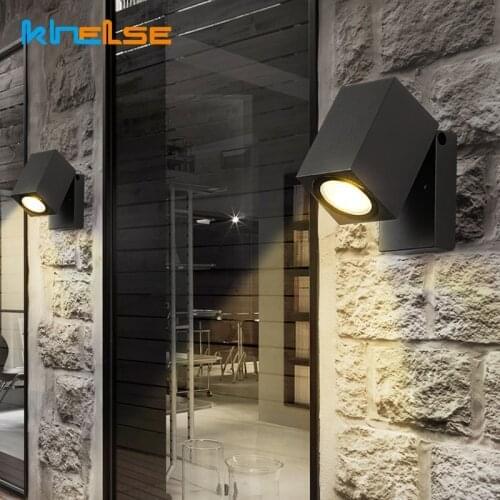 5W Outdoor LED Folding Wall Light Adjustable Waterproof IP65 GU10 Bulb Wall Lamp Porch Garden Courtyard Wall Sconces Lighting