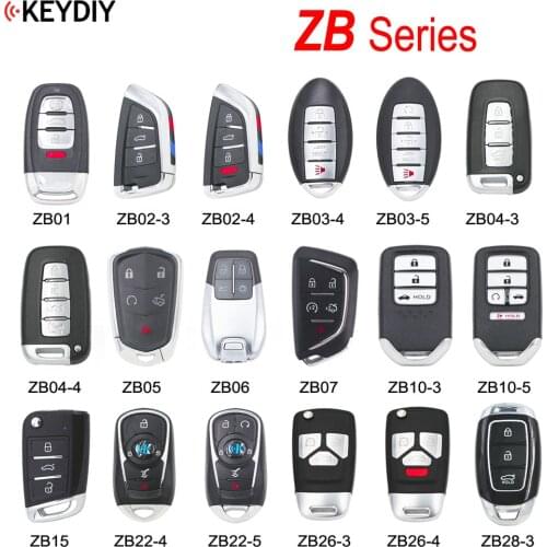 KEYDIY Universal Smart Key ZB02 ZB01 ZB03 ZB04 ZB07 ZB15 ZB28 ZB26 for KD-X2 Car Key Remote Fit More than 2000 Models
