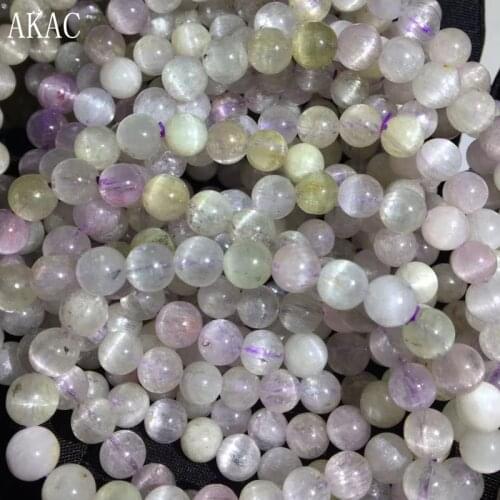 2bracelets Approx7+-0.3mm natural kunzite bracelet beads for women bracelets