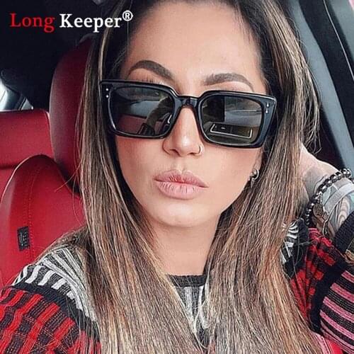 2021 Square Lady Sunglasses Luxury Brand Travel Small Rectangle Sun Glasses Men Women Eyeglasses Vintage Retro Shades Female UV