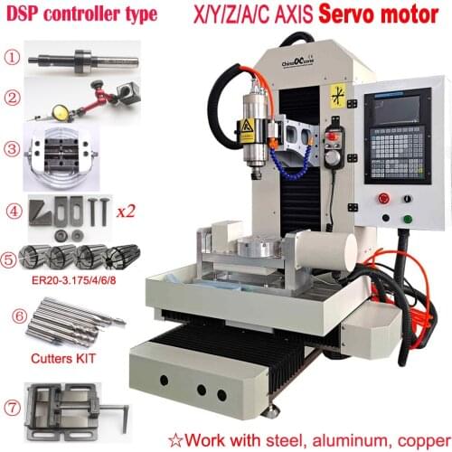 2021 Newest DSP Steel 5 axis CNC 3040 2.2KW Steel Metal structure CNC Router Engraving Milling/Cutting Machine for Metal steel
