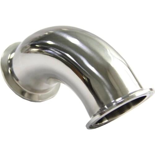 51mm Sanitary Elbow 2" Pipe OD Tri Clamp Ferrule OD 64mm Elbow Pipe Fitting 90 Degree Sanitary SS304