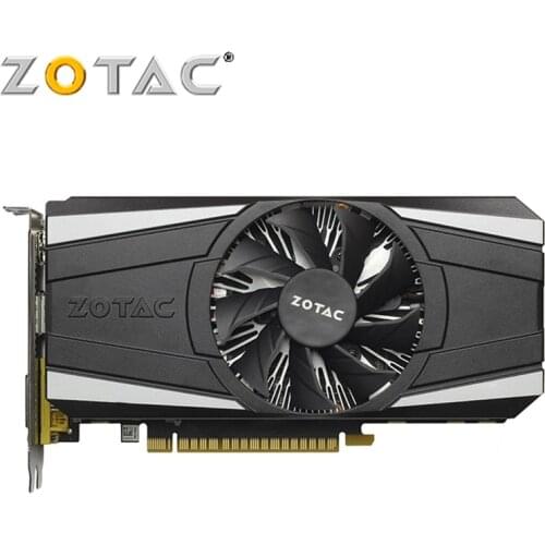 Used GTX 1050 2GD5 GPU Video Card 128Bit GP107 GTX1050 2GB GDDR5 Graphics Cards For NVIDIA Map Geforce GTX 1050 PCI-E ZOTAC