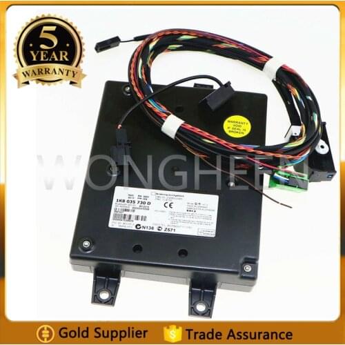 1K8035730D 9W2 Bluetooth Module Plug Play Wiring Harness For VW Golf MK6 Passat B6 Tiguan Jetta MK5 MK6 RCD510 Microphone