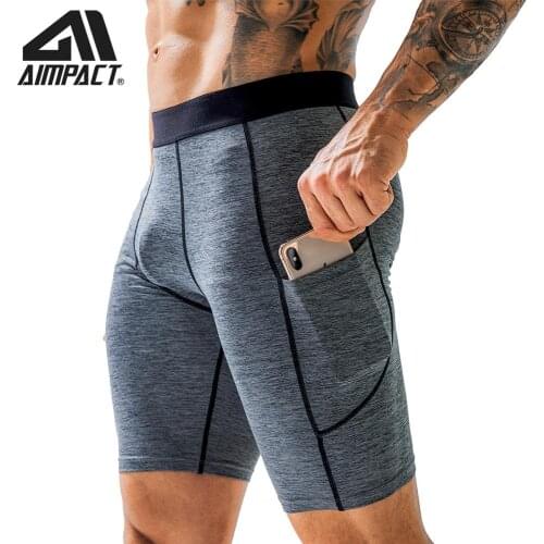 Quick Dry Jogger Short Training Running Pants Elastic Bottom Legging for Men Workout Gym Athletic Pants With Phone Pocket AM5168