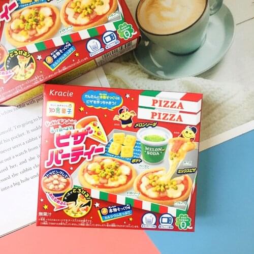 DIY Kracie Popin Cook Pizza candy dough Toys.happy kitchen Japanese food candy snacks making ramen