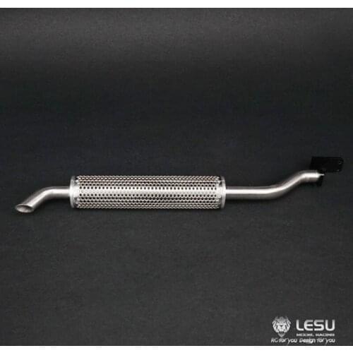 LESU 191MM Metal Chimney Smoke Pipe for 1/14 DIY TAMIYA RC Tractor Truck Benz Scania MAN Model Car