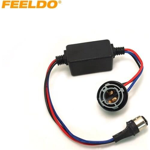 FFLDO 1PC DC12V 1157/BAY15d Turn Signal Socket Warning Error Canceller Error Free Load Resistor LED Decoder #HQ2268