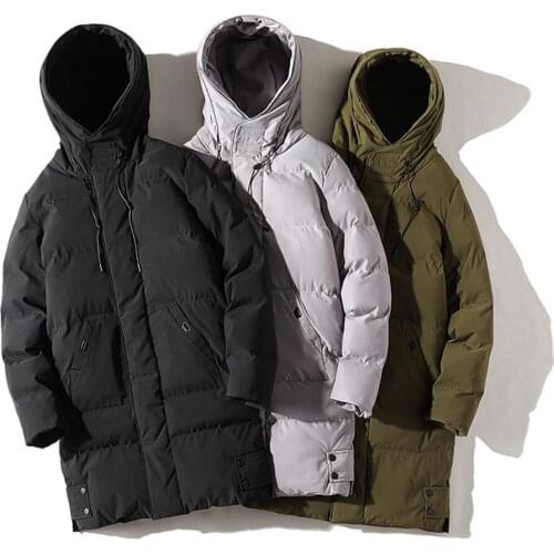 HAIMAITONG Men's Long Parkas