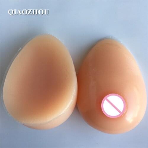 Fake breasts 800g chest male female body boobs crossdresser silicone breast forms C cup real teardrop shape