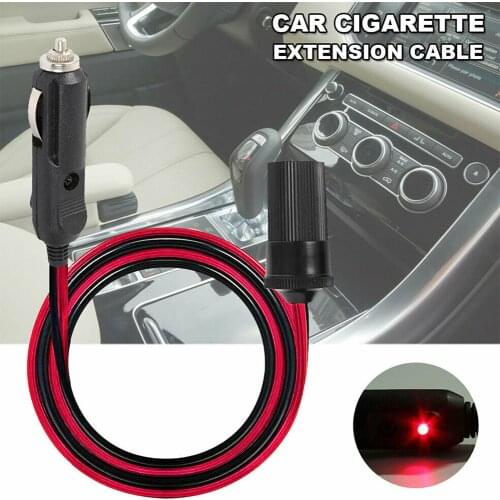 5M 16ft Car Cigarette Lighter Socket Extension Cable Heavy Duty 12v Built In 5A Fuse 36W Car Power Plug Socket Adapte