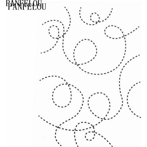 PANFELOU Easter Spiral line Embossing folders Plastic For Scrapbooking DIY Template Fondant Cake Photo Album Card Making