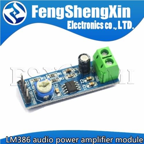 LM386 audio power amplifier module 200 times gain amplifier board mono power amplifier 5V-12V Input