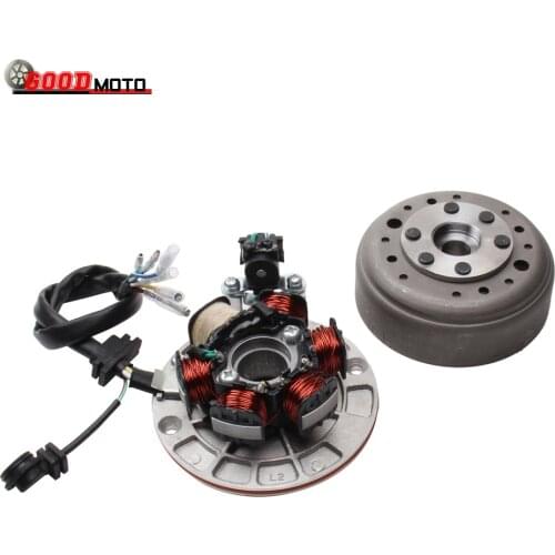 Motorcycle Ignition Magneto Stator Flywheel With Light For YINXIANG YX 140cc 1P56FMJ W063 Engine BSE SDG SSR Dirt Pit Bike
