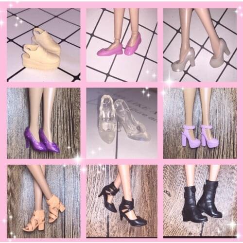 1/6 New Original multiple Colorful Doll Accessories Fashion Sneaker Flat Shoes Genuine Sandals Shoes for Barbie Doll Shoes