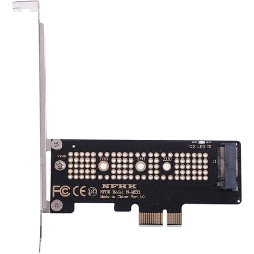 New Arrival NVMe PCIe x4 x2 M.2 NGFF SSD to PCIe x1 converter card adapter PCIe x1 to M.2