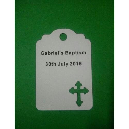 Printing Cross Gift baptism favor tags wedding wish tree present tag baby bridal shower Birthday Blank Cards lable Scrapbook