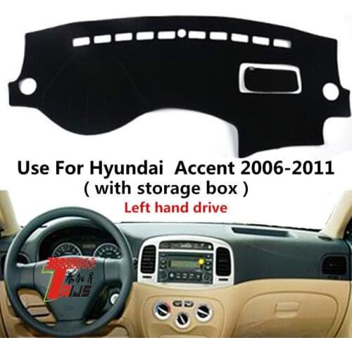 TAIJS Factory Simple 3colors Polyester Fibre Car Dashboard Cover For Hyundai Accent 2006 20072008 2009 2010 2011 Left hand drive