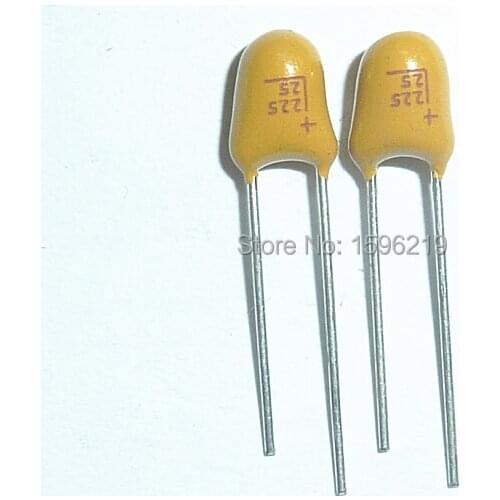 100pcs Tantalum capacitor 2.2uF 25V Brand New 25V2.2uF DIP Radial