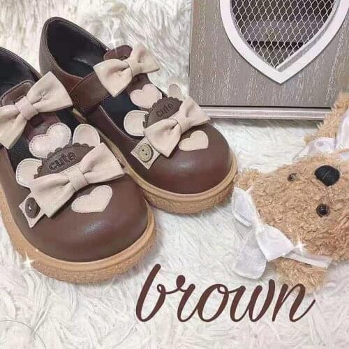 Soft Girl Lo Shoes Japanese Leather Shoes Female Round Head Cute Jk Uniform Big Head Doll Shoes Lolita Shoes Cosplay Cos Loli