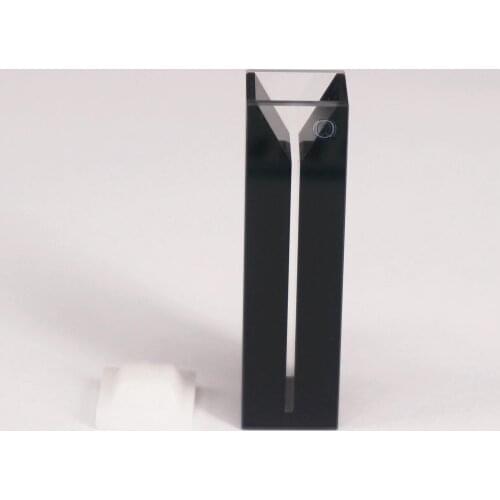 350ul 1mm Inside Width Micro JGS1 Quartz Cuvette Cell With Black Walls And Lid