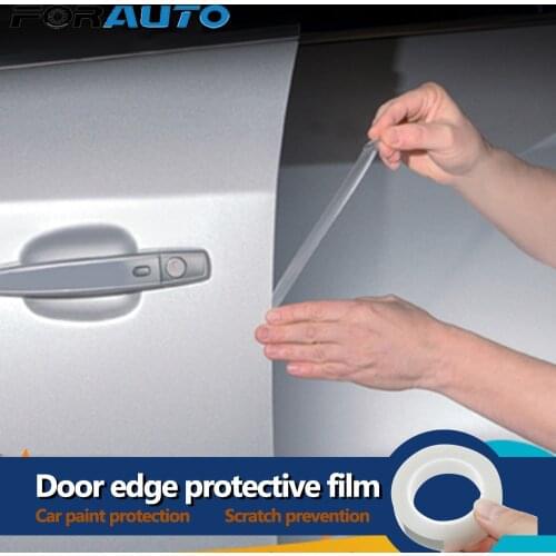 Car Door Edges Guard Paint Protective Film Anti-scratch Wrap Sticker Styling Mouldings Universal 1.5cmx5m Door Scratch Protector
