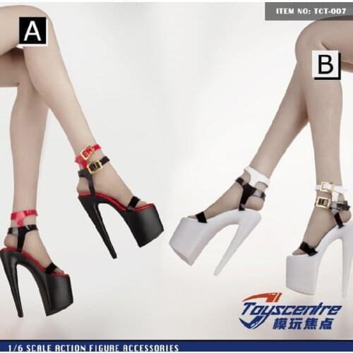 TCT-007) 1:6 scale model high heel female sandals hate sky high 12 inch female soldiers available in stock