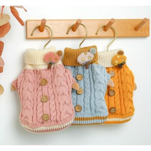 2020 Winter Dog Sweater Jacket Pet Dogs Comfortable Clothes Puppy Sweater Christmas Dog Sweater High-quality Warm Clothes