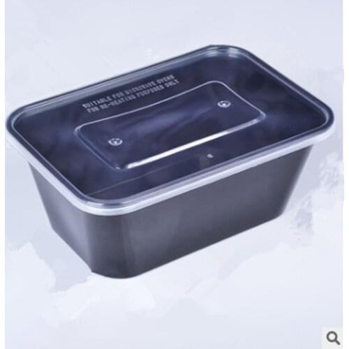 3pcs lunch box thickened 1000ml box food packaging box storage container disposable takeaway packaging box microwave heating
