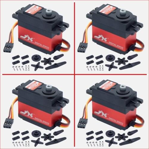 4pcs JX PDI-6221MG 20KG Large Torque Digital Coreless metal gear Servo For RC car TRAXX AS baja boat Robot airplanes