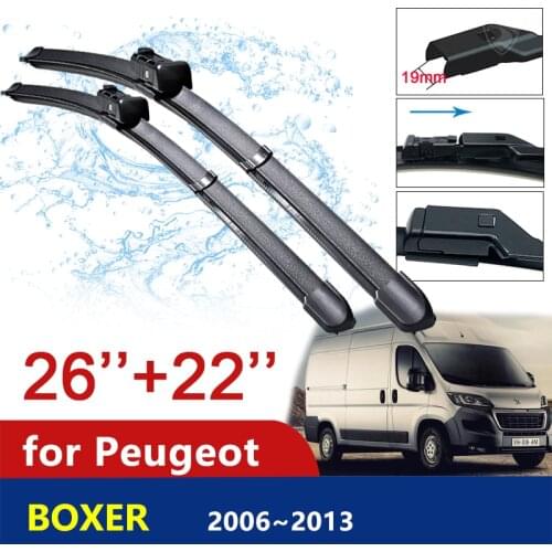 Car Wiper Blades for Peugeot Boxer Fiat Ducato 2006~2013 Front Windshield Window Wipers Car Goods 2007 2008 2009 2010 2011 2012