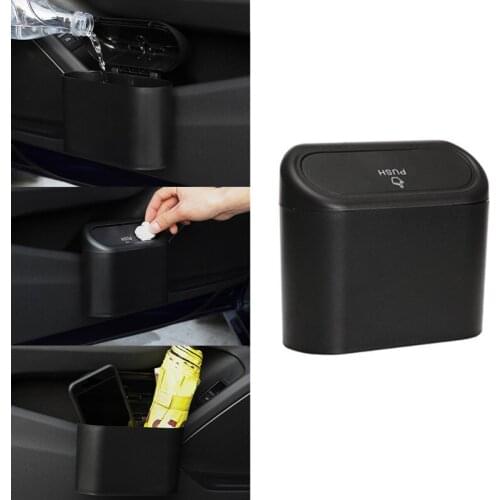 Car Mini Trash Garbage Universal Hanging Automobile Stowing Dustbin Bin Dropship for Auto Organizer Storage Accessories