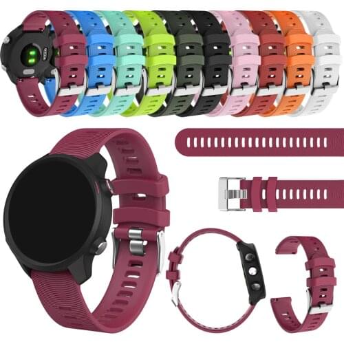 Bracelet For Garmin Forerunner 245/245M/Vivoactive 3/Vivomove HR Sports Silicone Replacement Watch Band Strap Smart watch strap