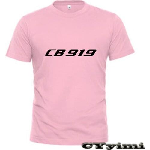 For Honda CB919 CB 919 T Shirt Men New LOGO T-shirt 100% Cotton Summer Short Sleeve Round Neck Tees Male