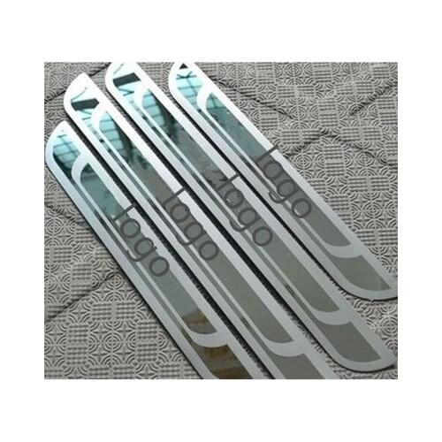 For Peugeot 206 207 208 307 308s 2008 3008 406 408 508 Stainless Steel Door Sill Plate car accessories 2008-2017 car styling