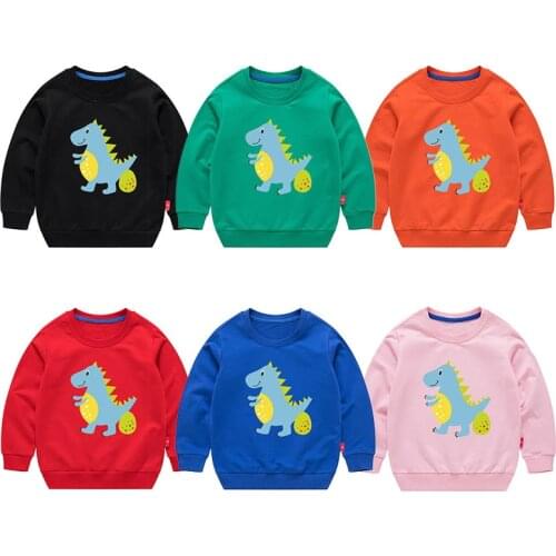 Boys Spring Autumn Cotton Tops Kids Vitality Cartoon Round Neck Sweater Baby Girls Cute Pullover Children Outerwear