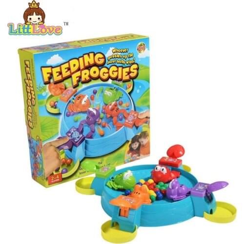 LittLove Parent-child Interaction Toys Feeding Hippo Swallow Beads Table Game Hungry Hippo Child Educational Toys Gift For Kids