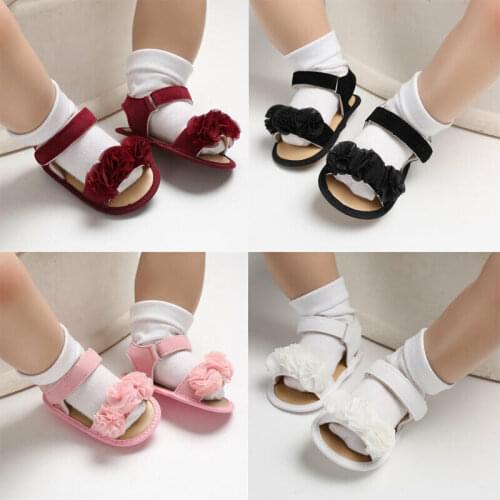 Princess Baby Infant Kid Girls Soft Sole Crib Toddler Summer Sandals Shoes 0-18M