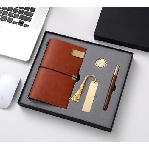 Notebook Set A6 Travel Notepad Chinese Style Gift Handbook Bookmark Book Buckle