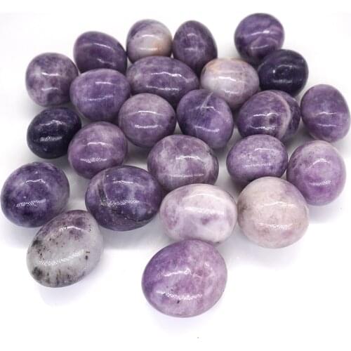 Natural Lilac Lepidolite Round Healing Crystal Quartz Mineral Specimen Reiki Tumbled Energy Stone Bulk Gem Home Aquarium Decor