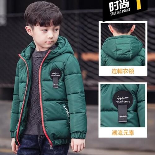 2020 New Boys Parka Childen Winter Jackets Warm Boys Clothes Kids Baby Thick Cotton Down Jacket Cold Winter Outwea